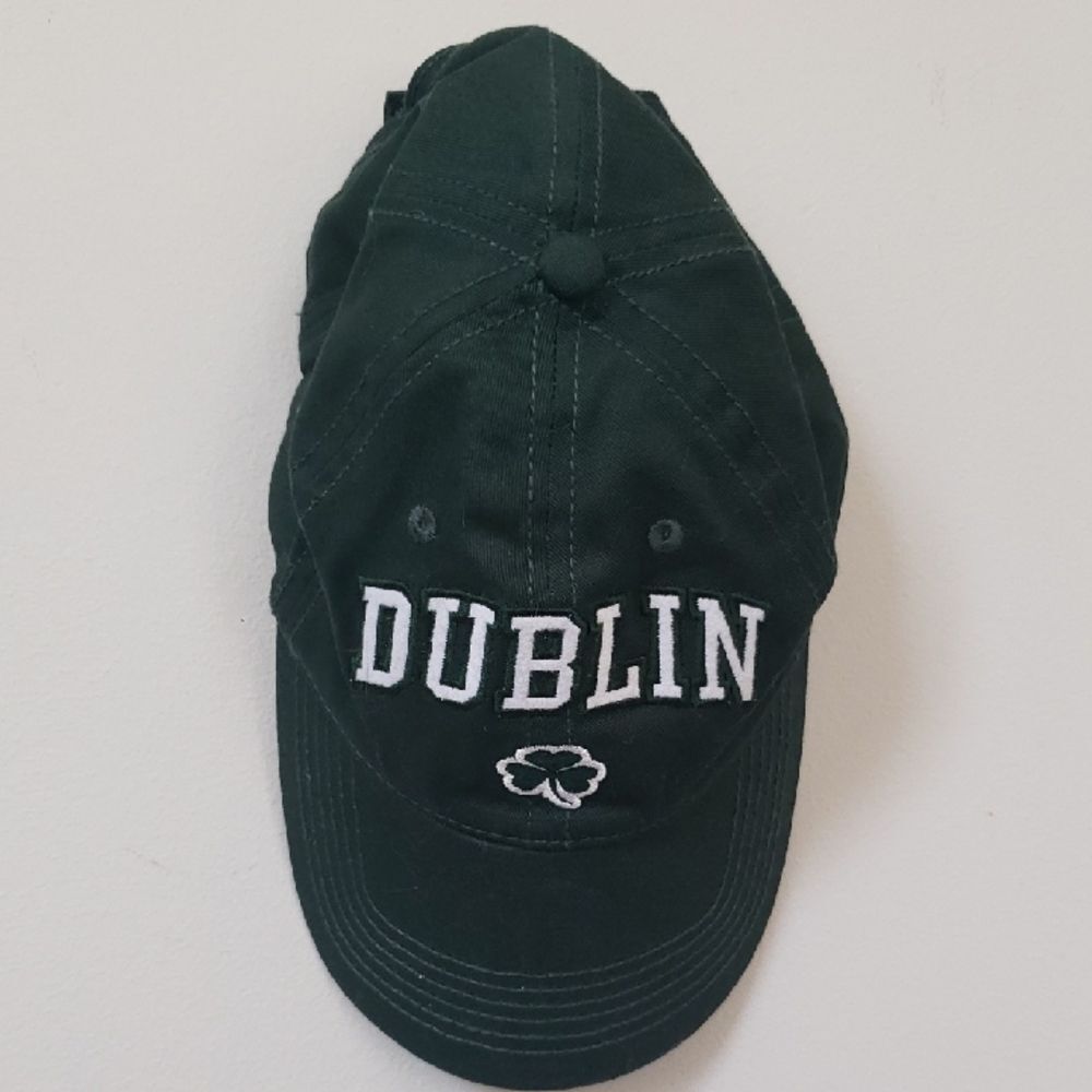 Dublin Green Baseball Cap 100% Cotton Unisex Shamrock Patch